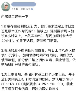 奇瑞内部文件流出，3个人干5个人的活拿4个人的工资竟然被称行业法则(图2)