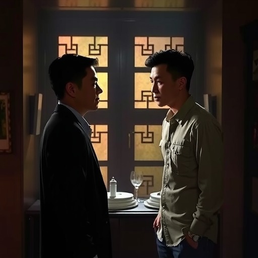 《恶行之外》深圳路演古天乐林家栋现场合体