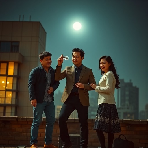 《窗前明月,咣!》上海路演收官 费翔左凌 《窗前明月,咣!》上海路演收官 费翔左凌
