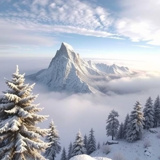 川陕交界龙头山冬雪奇观吸引游客