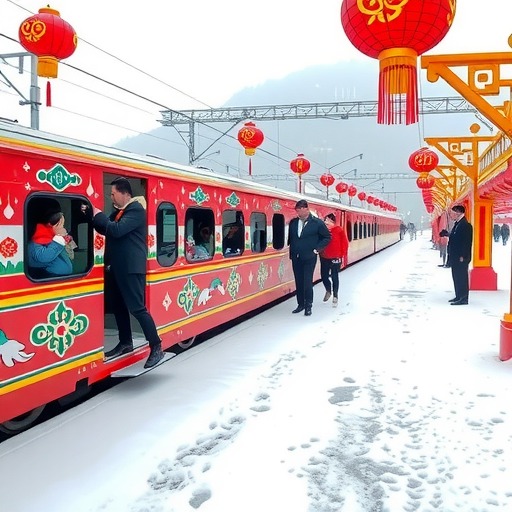 东北民俗文化主题列车首开 穿越雪国体验热