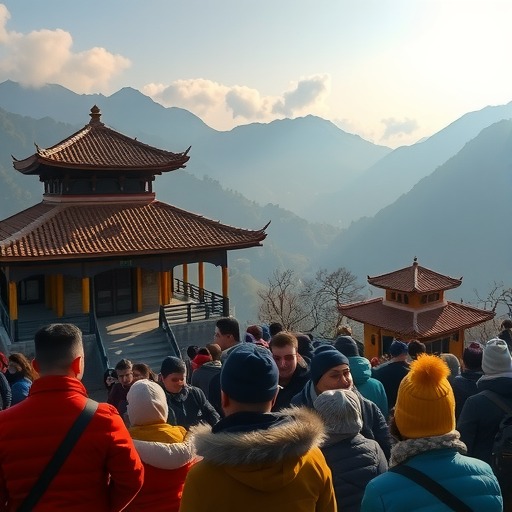 三亚南山景区暖冬游人气旺(图3) 三亚南山景区暖冬游人气旺(图3)