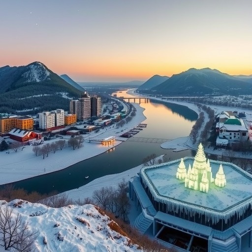 黑龙江黑河市:冰天雪地“燃”起来 黑龙江黑河市:冰天雪地“燃”起来