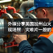 外媒分享美国加州山火现场照:灾难片一般的影像!(图2) 外媒分享美国加州山火现场照:灾难片一般的影像!(图2)