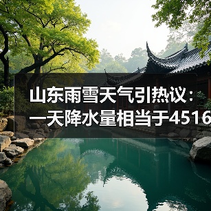 山东雨雪天气引热议:一天降水量相当于4516个大明湖(图3) 山东雨雪天气引热议:一天降水量相当于4516个大明湖(图3)