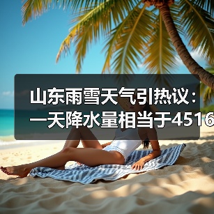 山东雨雪天气引热议:一天降水量相当于4516个大明湖(图2) 山东雨雪天气引热议:一天降水量相当于4516个大明湖(图2)