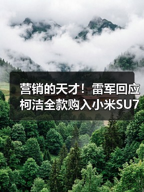 营销的天才!雷军回应柯洁全款购入小米SU7 Ultra(图3) 营销的天才!雷军回应柯洁全款购入小米SU7 Ultra(图3)