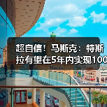 超自信!马斯克:特斯拉有望在5年内实现1000%的收益(图2) 超自信!马斯克:特斯拉有望在5年内实现1000%的收益(图2)
