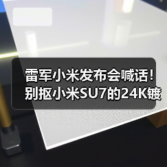 雷军小米发布会喊话!别抠小米SU7的24K镀金车标(图3) 雷军小米发布会喊话!别抠小米SU7的24K镀金车标(图3)