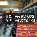 雷军小米发布会喊话!别抠小米SU7的24K镀金车标(图2) 雷军小米发布会喊话!别抠小米SU7的24K镀金车标(图2)