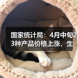 国家统计局：4月中旬23种产品价格上涨，生猪价格环比降1.1%（图2）