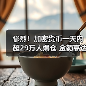 惨烈！加密货币一天内超29万人爆仓 金额