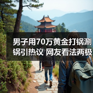 男子用70万黄金打锅涮锅引热议 网友看法两极分化!(图3) 男子用70万黄金打锅涮锅引热议 网友看法两极分化!(图3)