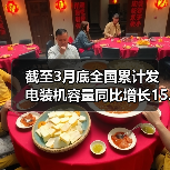 截至3月底全国累计发电装机容量同比增长15.5%（图3）