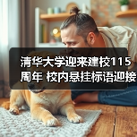 清华大学迎来建校115周年 校内悬挂标语迎接校友返校（图4）