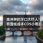 血淋淋的牙口太吓人!泰国低成本COS小哥最新作品赏(图3) 血淋淋的牙口太吓人!泰国低成本COS小哥最新作品赏(图3)