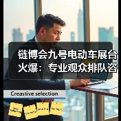 链博会九号电动车展台火爆：专业观众排队咨询，智能安全技术成焦点（图3）