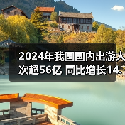 2024年我国国内出游人次超56亿 同比增长14.8%（图2）