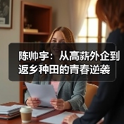 陈帅宇：从高薪外企到返乡种田的青春逆袭（图1）