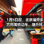 1月5日起，北京增开多方向高铁动车，提升环京市郊通勤体验