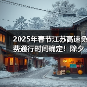 2025年春节江苏高速免费通行时间确定!除夕至正月初七(图3) 2025年春节江苏高速免费通行时间确定!除夕至正月初七(图3)