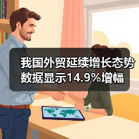 我国外贸延续增长态势 数据显示14.9%增幅（图1）