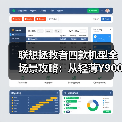 联想拯救者四款机型全场景攻略：从轻薄Y9000X到巨幕创世，总有一款适合你！（图4）