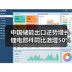中国储能出口逆势增长 锂电部件同比激增50%（图1）