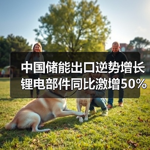 中国储能出口逆势增长 锂电部件同比激增50%（图3）