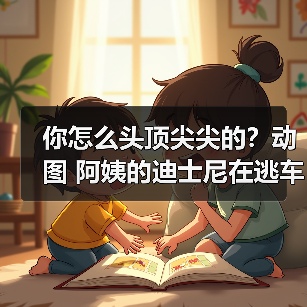 你怎么头顶尖尖的？动图 阿姨的迪士尼在逃车好拉风（图2）