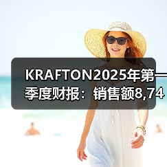 KRAFTON2025年第一季度财报:销售额8,742亿韩元 创下历史最高(图1) KRAFTON2025年第一季度财报:销售额8,742亿韩元 创下历史最高(图1)