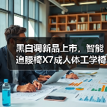 黑白调新品上市，智能追腰椅X7成人体工学