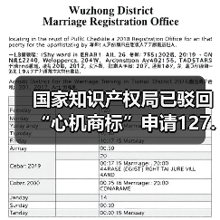国家知识产权局已驳回“心机商标”申请12