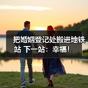 把婚姻登记处搬进地铁站 下一站：幸福！（图2）