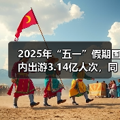 2025年“五一”假期国内出游3.14亿人次,同比增长6.4%(图3) 2025年“五一”假期国内出游3.14亿人次,同比增长6.4%(图3)