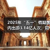 2025年“五一”假期国内出游3.14亿人次,同比增长6.4%(图4) 2025年“五一”假期国内出游3.14亿人次,同比增长6.4%(图4)