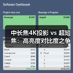 中长焦4K投影 vs 超短焦:高亮度对比度之争谁更胜一筹?(图2) 中长焦4K投影 vs 超短焦:高亮度对比度之争谁更胜一筹?(图2)