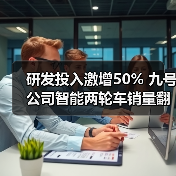 研发投入激增50% 九号公司智能两轮车销量翻倍破百亿(图3) 研发投入激增50% 九号公司智能两轮车销量翻倍破百亿(图3)