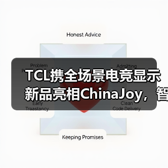 TCL携全场景电竞显示新品亮相ChinaJoy,智慧终端如何革新玩家体验?(图1) TCL携全场景电竞显示新品亮相ChinaJoy,智慧终端如何革新玩家体验?(图1)