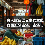 真人版白雪公主女主现身西班牙古堡，古堡与美人更配？（图2）