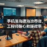 手机落海遭海浪吞噬,工程师暖心救援故事(图2) 手机落海遭海浪吞噬,工程师暖心救援故事(图2)