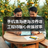 手机落海遭海浪吞噬，工程师暖心救援故事