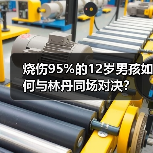 烧伤95%的12岁男孩如何与林丹同场对决?(图3) 烧伤95%的12岁男孩如何与林丹同场对决?(图3)