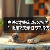 高铁宠物托运怎么预约？提前2天预订享7折