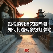 短视频引爆文旅热潮:如何打造现象级打卡地?(图2) 短视频引爆文旅热潮:如何打造现象级打卡地?(图2)