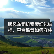 顺风车司机索要红包被拒,平台监管如何守住底线?(图2) 顺风车司机索要红包被拒,平台监管如何守住底线?(图2)