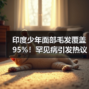 印度少年面部毛发覆盖95%！罕见病引发热议（图2）