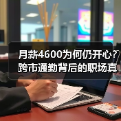 月薪4600为何仍开心？跨市通勤背后的职