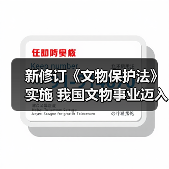 新修订《文物保护法》实施 我国文物事业迈