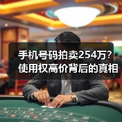 手机号码拍卖254万？使用权高价背后的真相（图1）